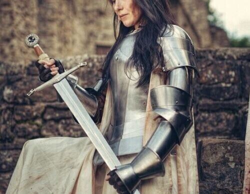 Medieval Half Armor Suit Battle War Historical Larp Replica Lady Costume Armor