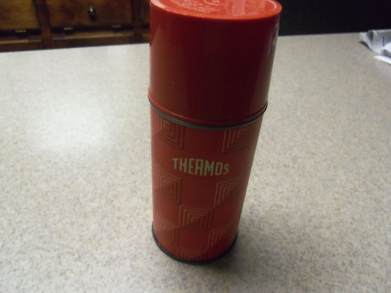 Canadian red 1960\'s  thermos