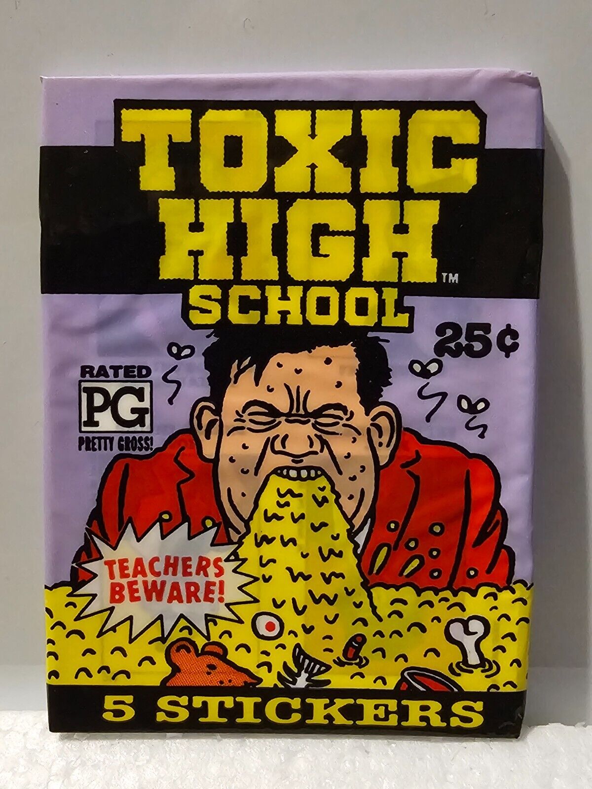 1991 Topps Toxic High School Stickers Sealed Trading Card Pack NEW