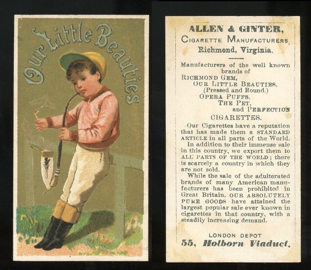 1887 N8 Girls & Children Smoking Pipe EXCL **AA-4118**