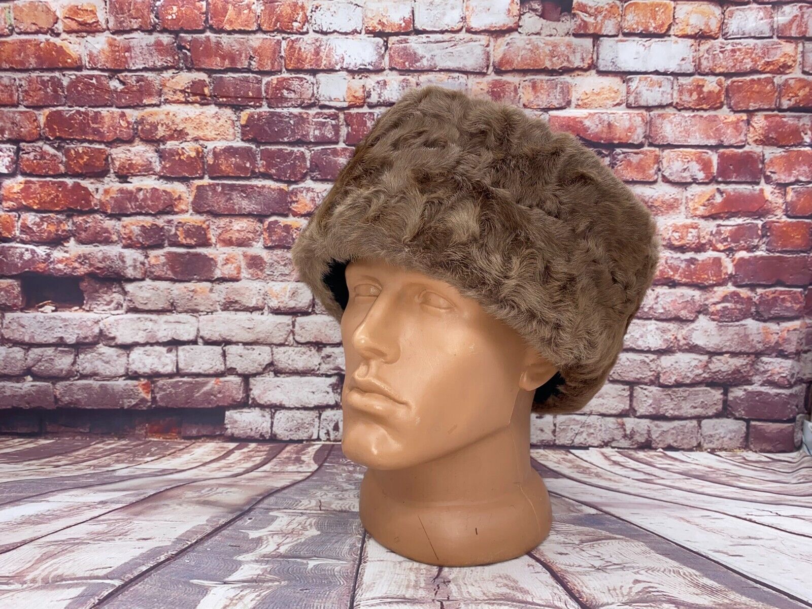 Kubanka Vintage Cossack Winter Hat Papaha Brown 60 Size
