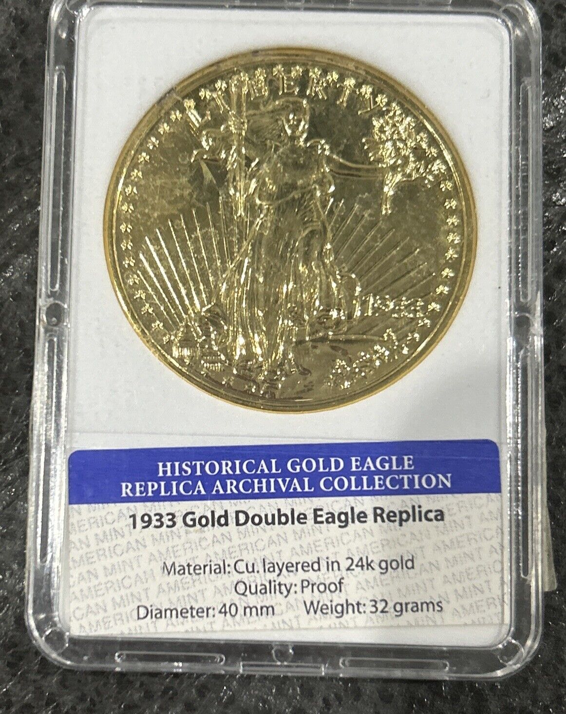 American Mint 1933 Gold Double Eagle Replica Proof