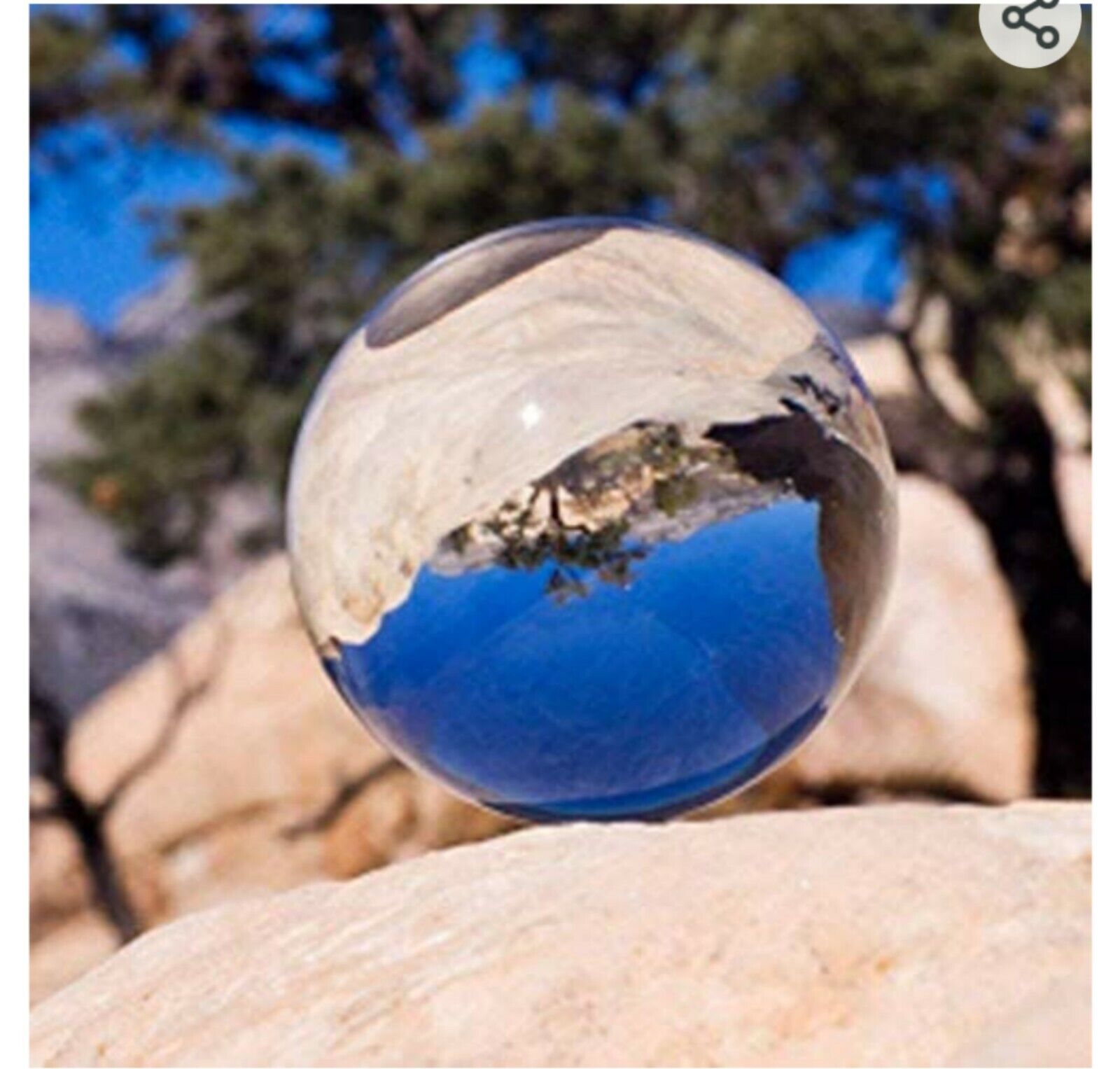 Large Crystal Ball Solid Glass Sphere For Display Photography 60mm 2.3\