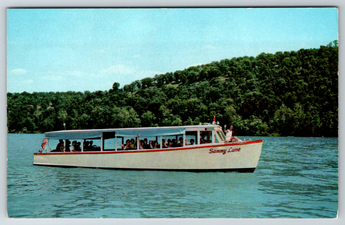 c1960s Sammy Lane Boat Line Lake Taneycomo Missouri Vintage Postcard