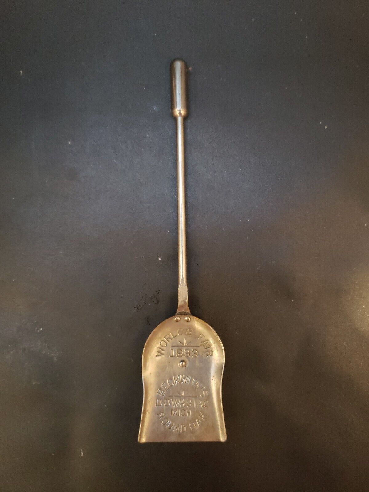 Antique 1893 World\'s Fair Beckwith\'s Round Oak Dowagiac Michigan Souvenir Shovel