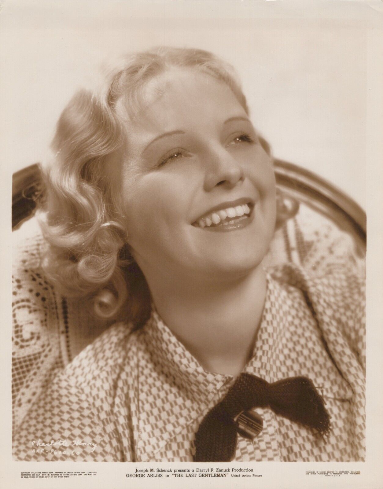 Charlotte Henry in The Last Gentleman (1934) 🎬⭐ Original Vintage Photo K 320
