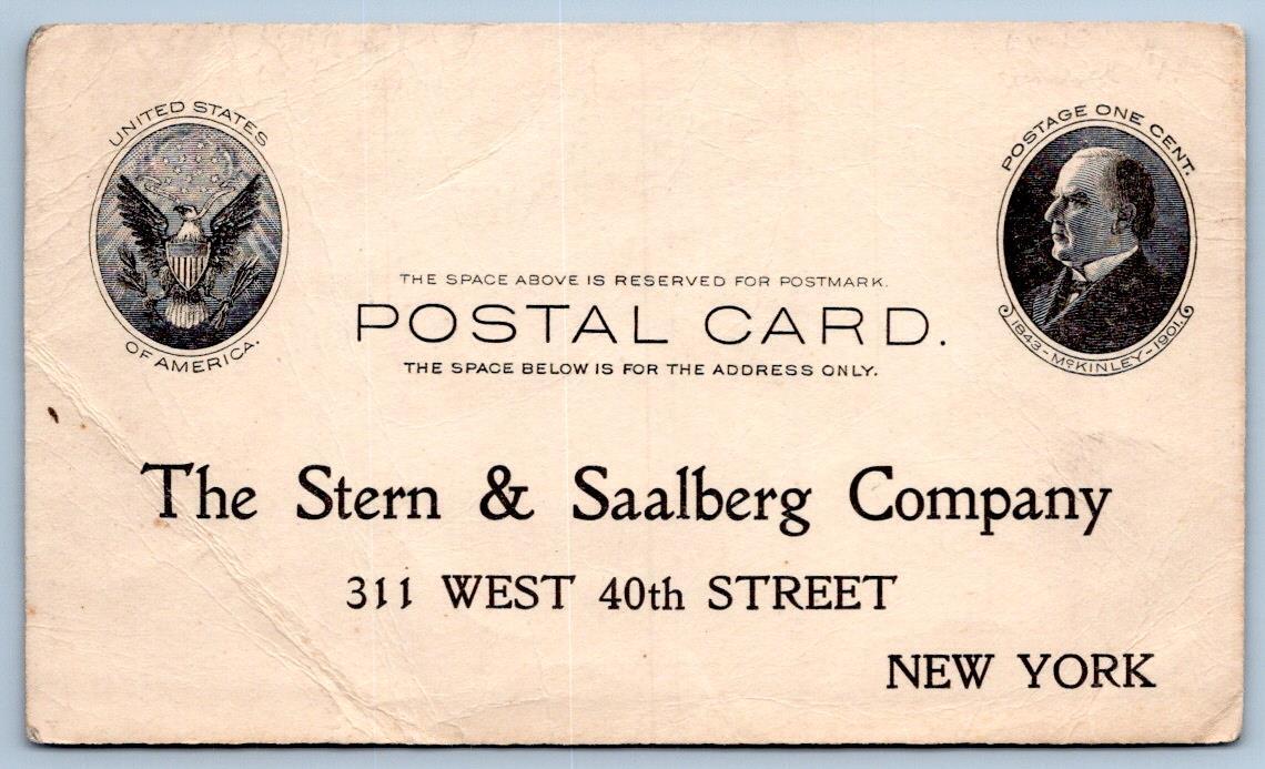 Pre-1910 STERN & SAALBERG CO NYC BROMANGELON ADVERTISING DEPT ANTIQUE POSTCARD
