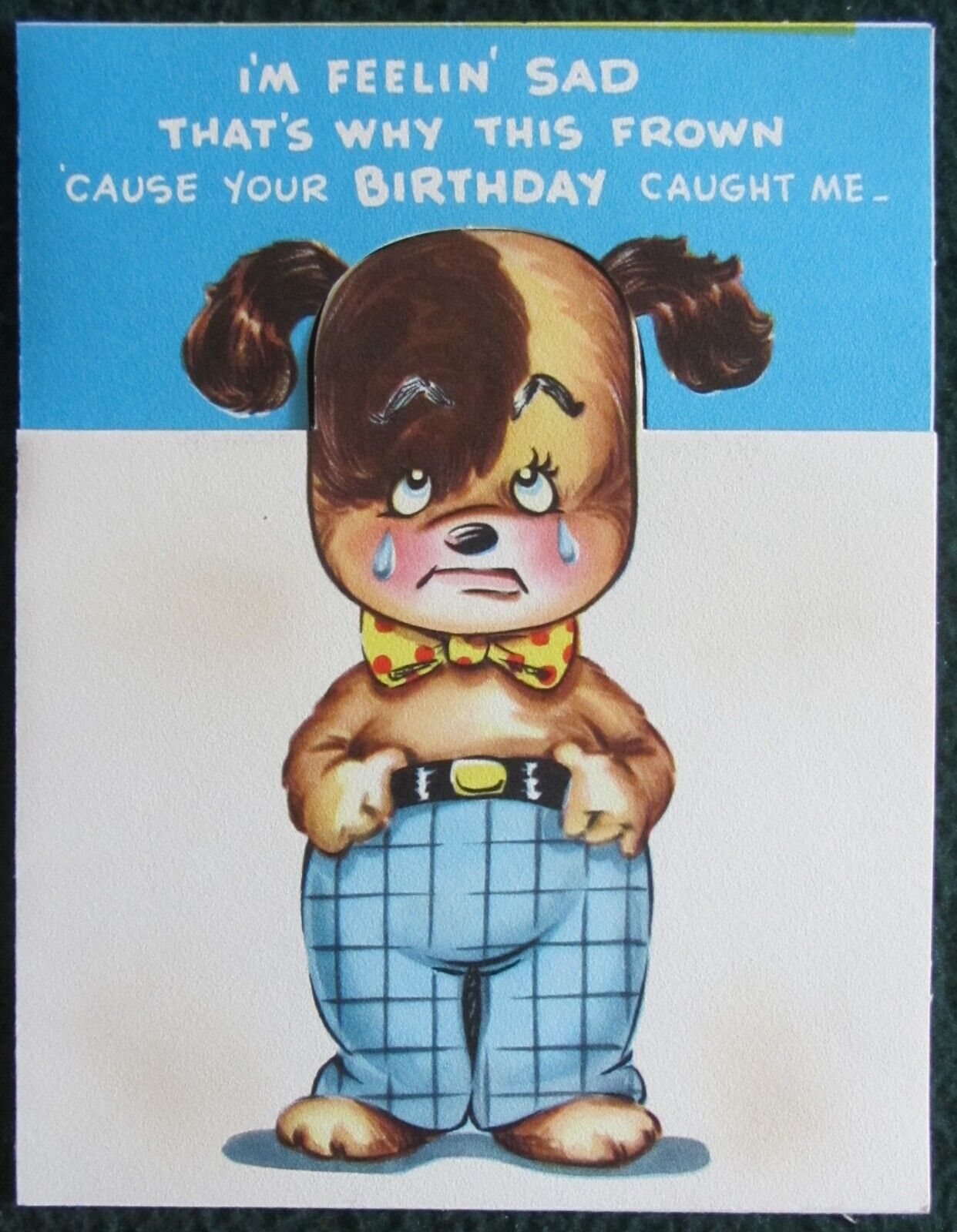 NEW~VINTAGE UNUSED~1948 NOVO LAUGH~HUMOROUS BIRTHDAY GREETING CARD ONLY (B)