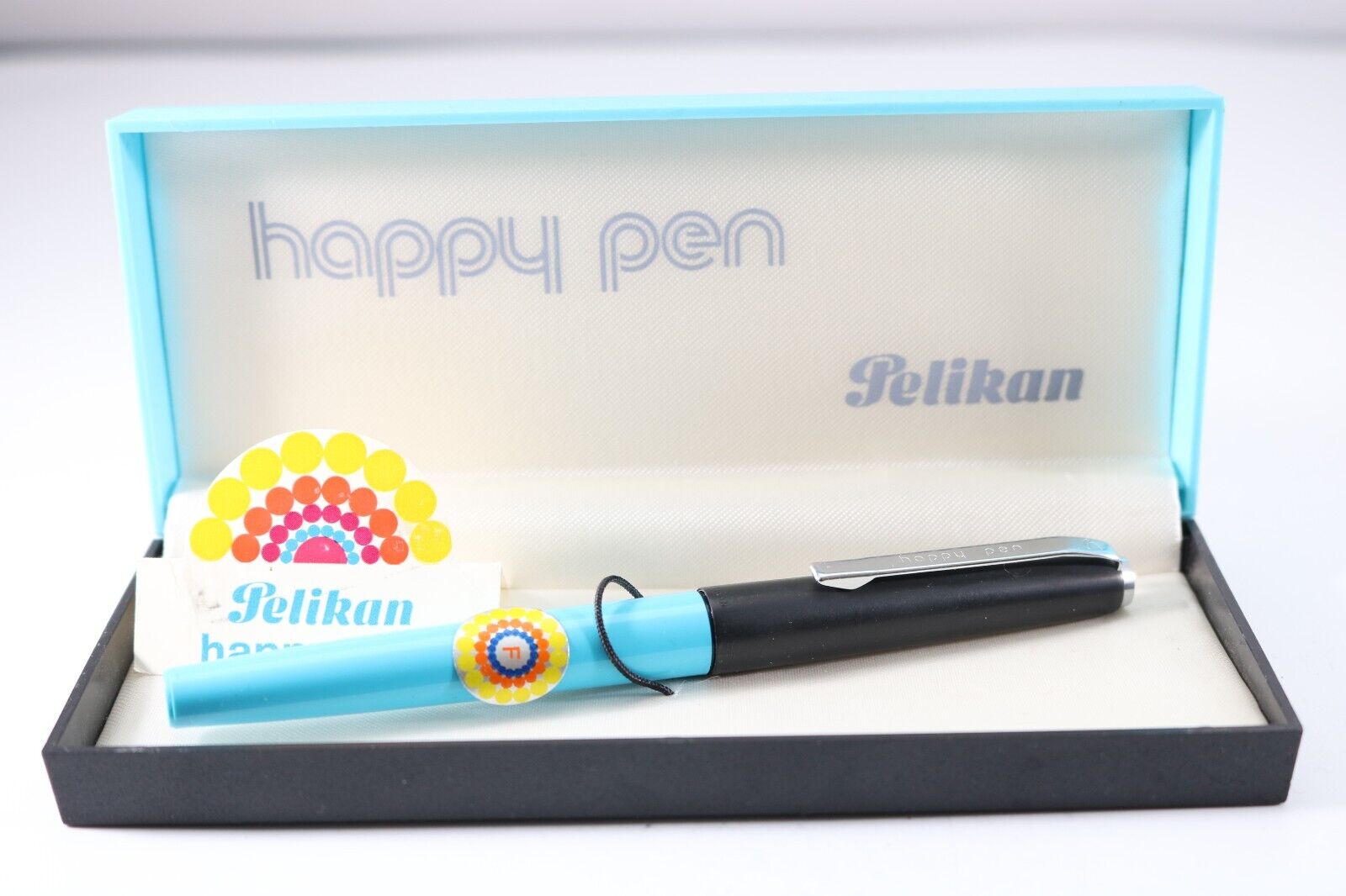 Vintage (c1973-77) Pelikan Happy Pen (P472) Turquoise Fine Fountain Pen (Cased)