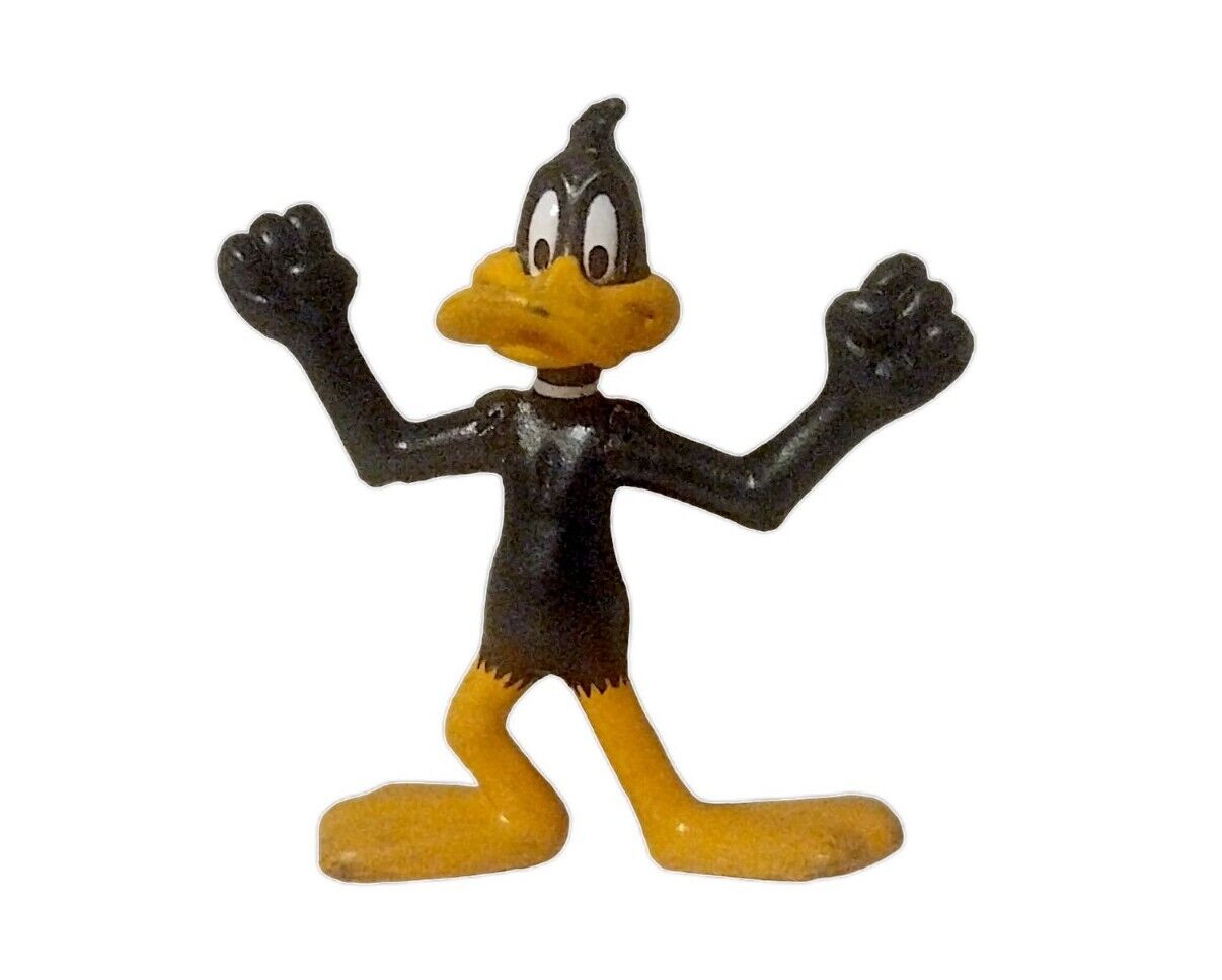 Vintage Plastic Daffy Duck Toy Warner Bros Hong Kong 1991