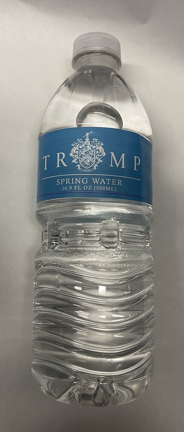 Trump Spring Water 16.9oz Bottle Sealed Trump Golf Course Exclusive Best By 2025