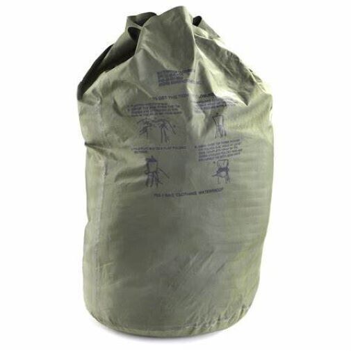 USGI Issue Waterproof Wet Weather Clothing Bag *FREE SHIPPING*