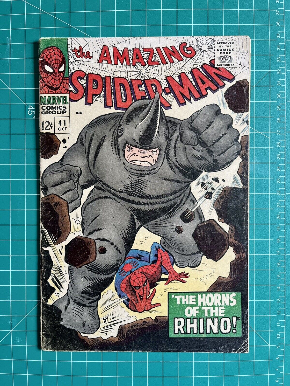 Amazing Spider-Man #41 1966 1st Appearance of Rhino Low Grade Cleaned/Pressed