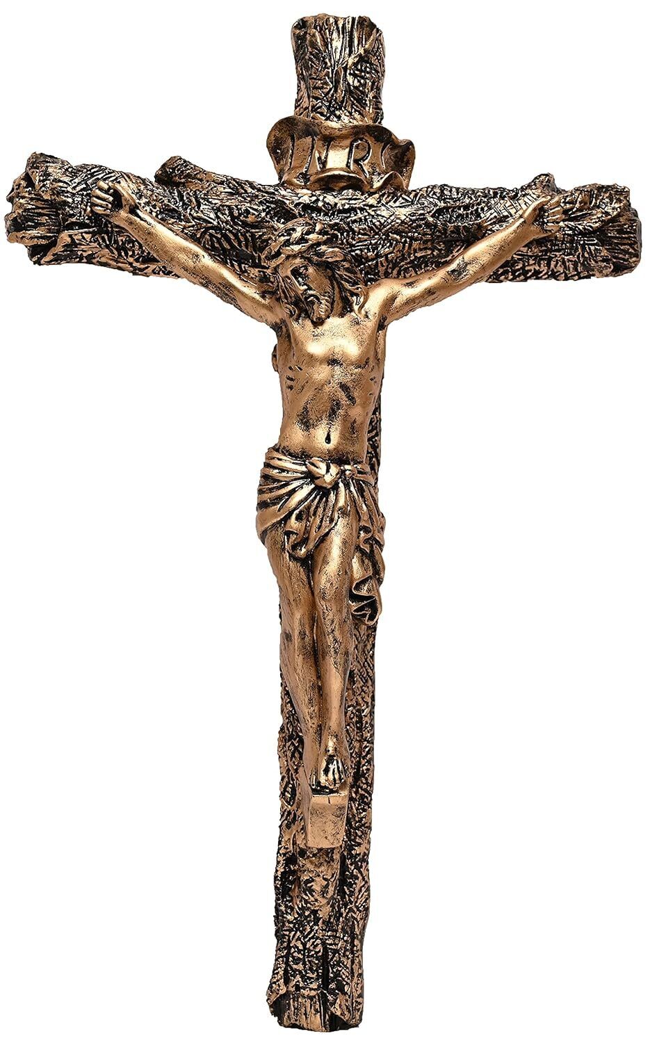Crucifix / Jesus Christ / Cross Jesus / Crucified Jesus Prayer Room (Gold) 21\