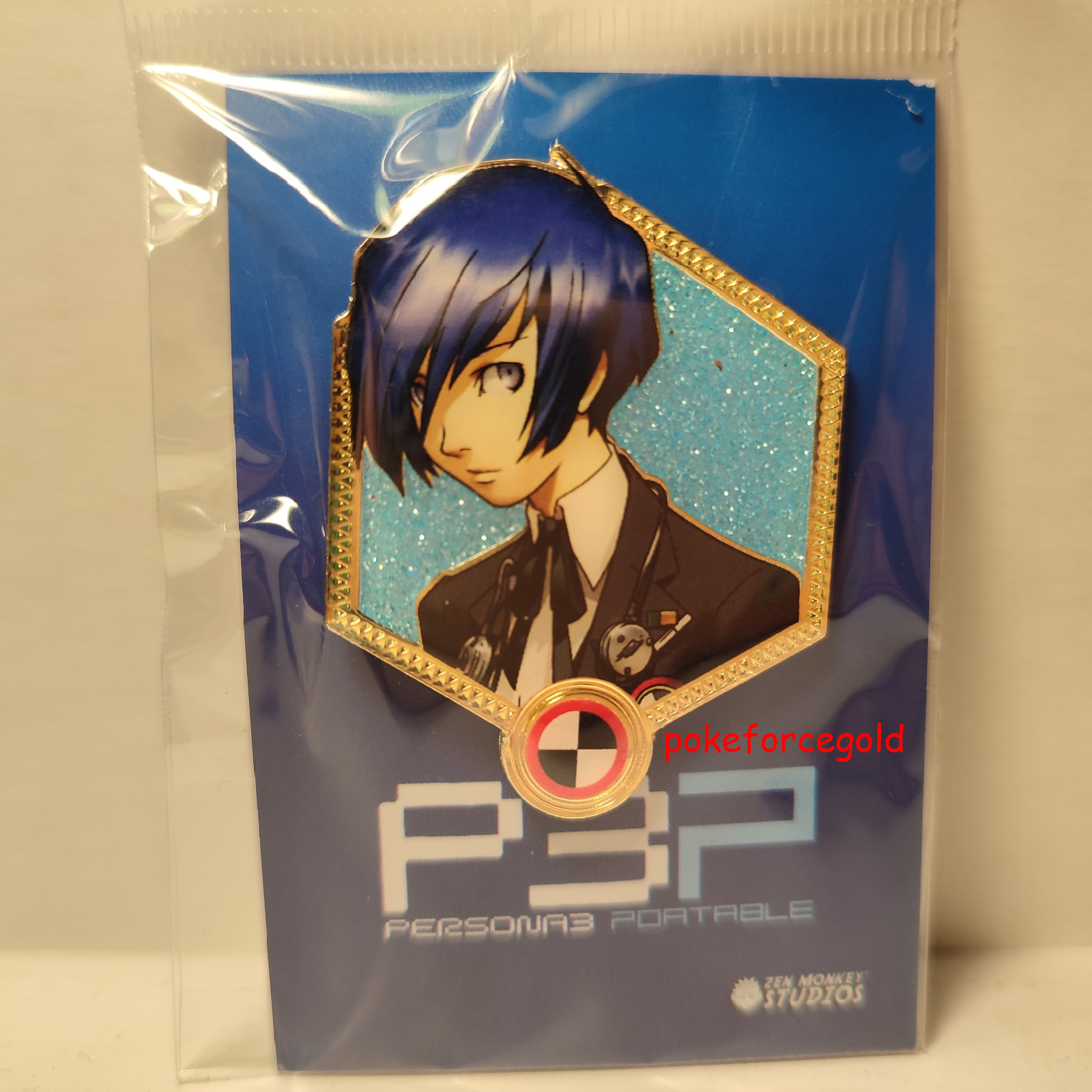 Persona 3 Portable Makoto Yuki Protagonist Enamel Pin Official Atlus Collectible
