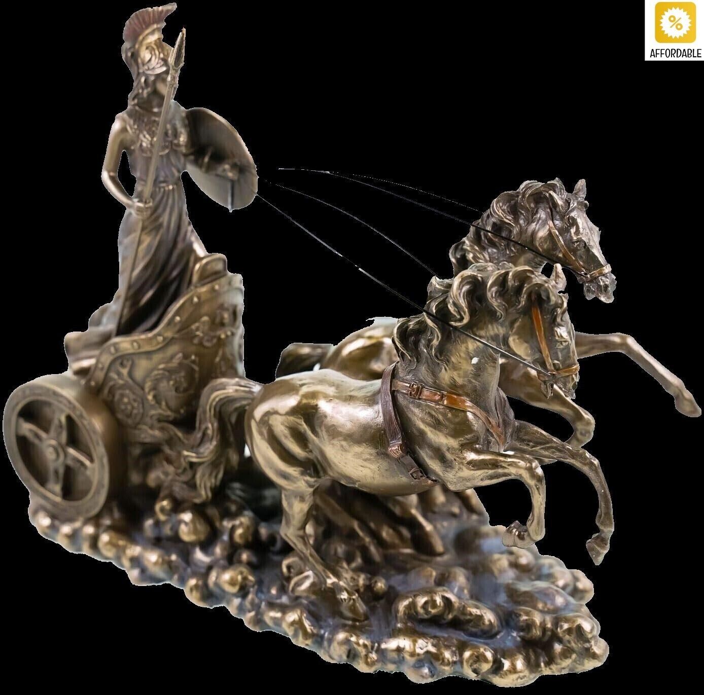 Athena In The Chariot VERONESE Greek Figurine Hand Painted Great For A Gift