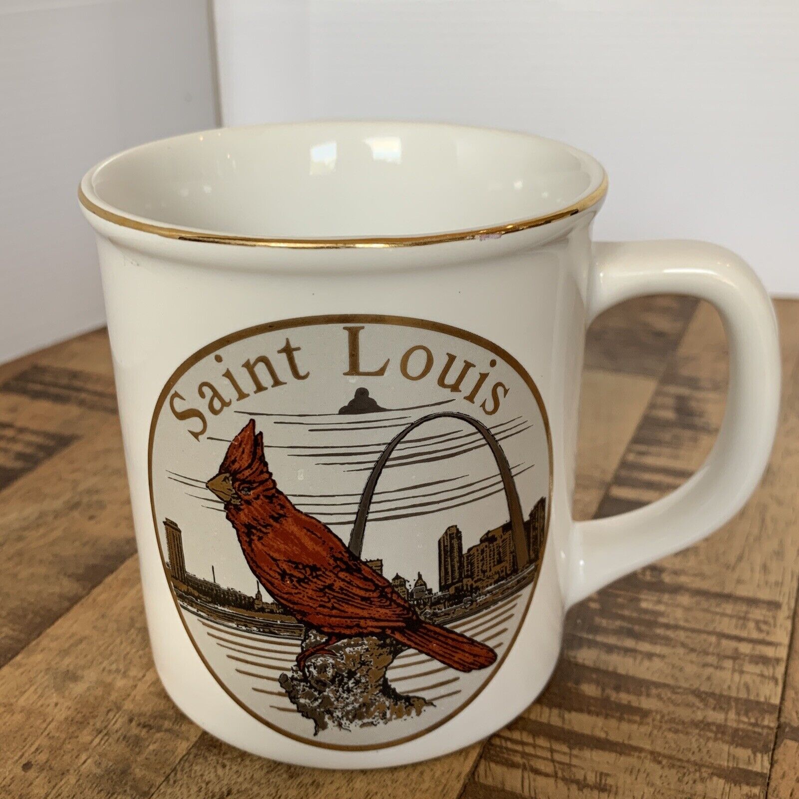 Vintage Karol Western St. Louis Cardinal coffee cup/mug Japan 12oz