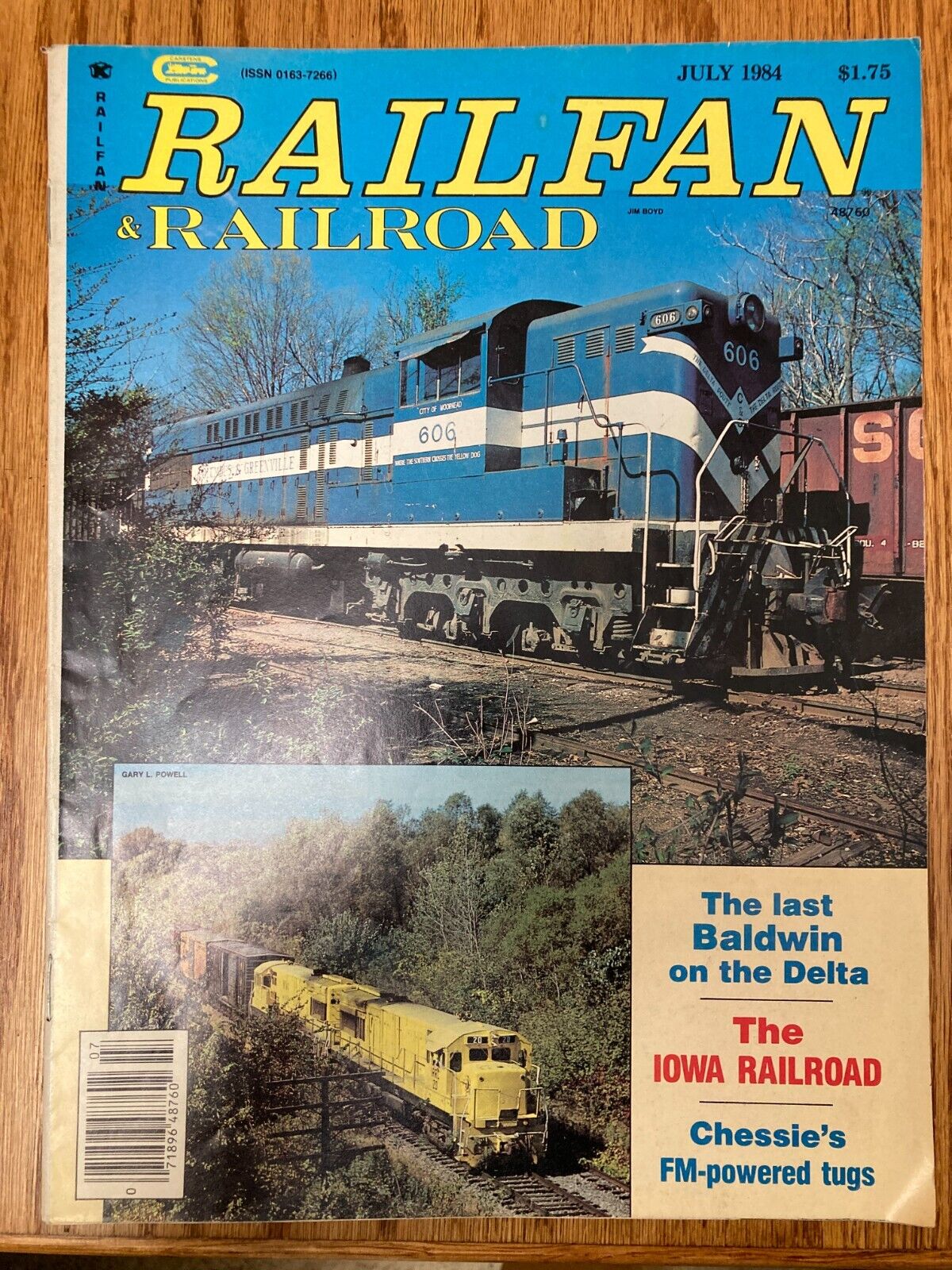 Vintage Railfan Railroad Magazine July 1984