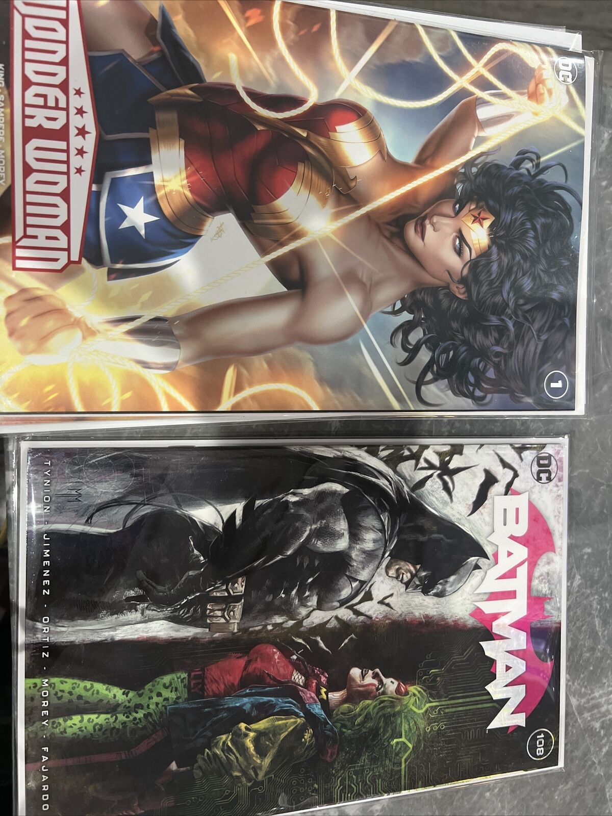 Lot (12) DC COMICS Virgin Variant And Marvel