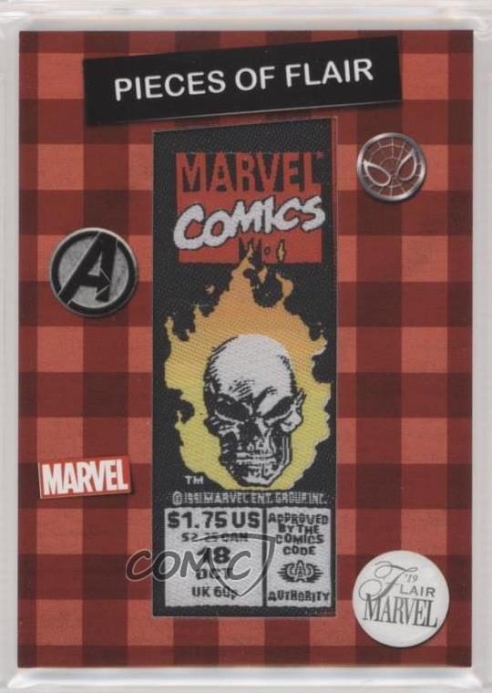 2019 Flair Marvel Pieces of Flair Ghost Rider #18 #POF7 b7b