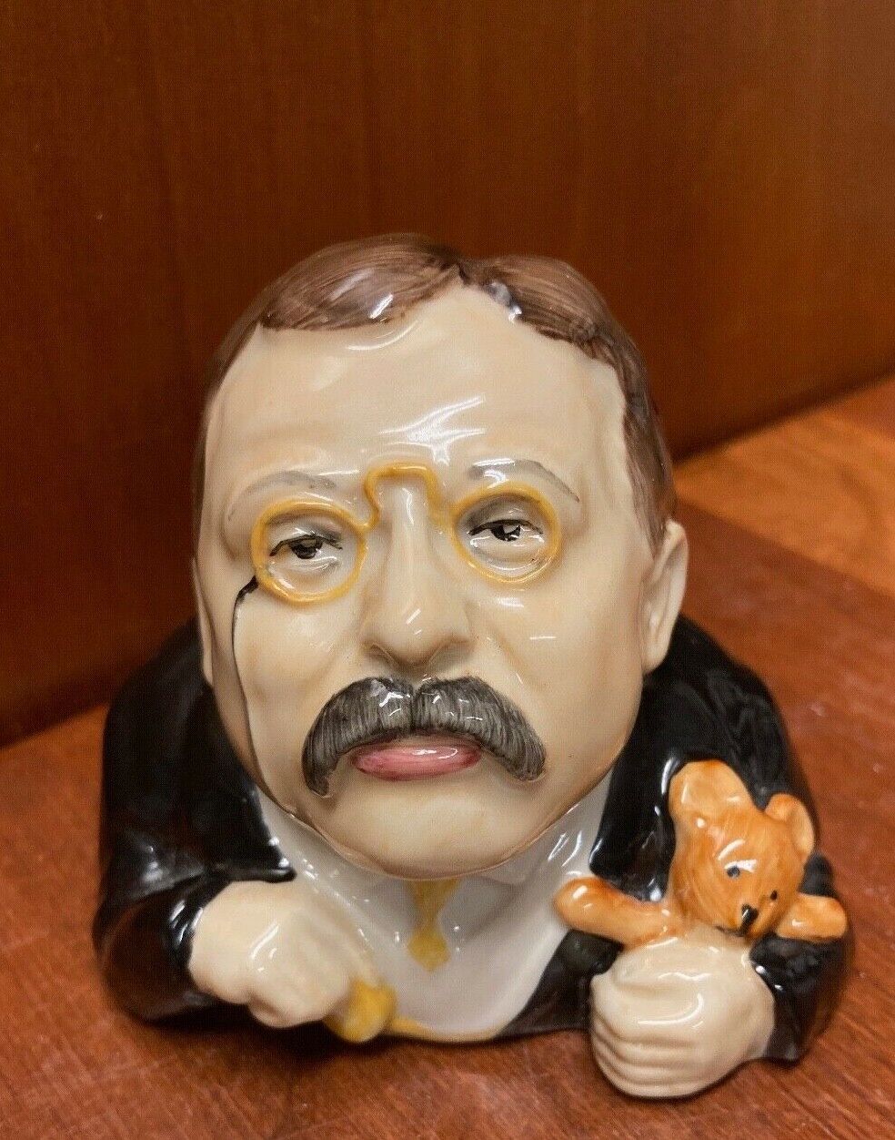 Kevin Francis Face Pots- President Teddy Roosevelt w/Teddy