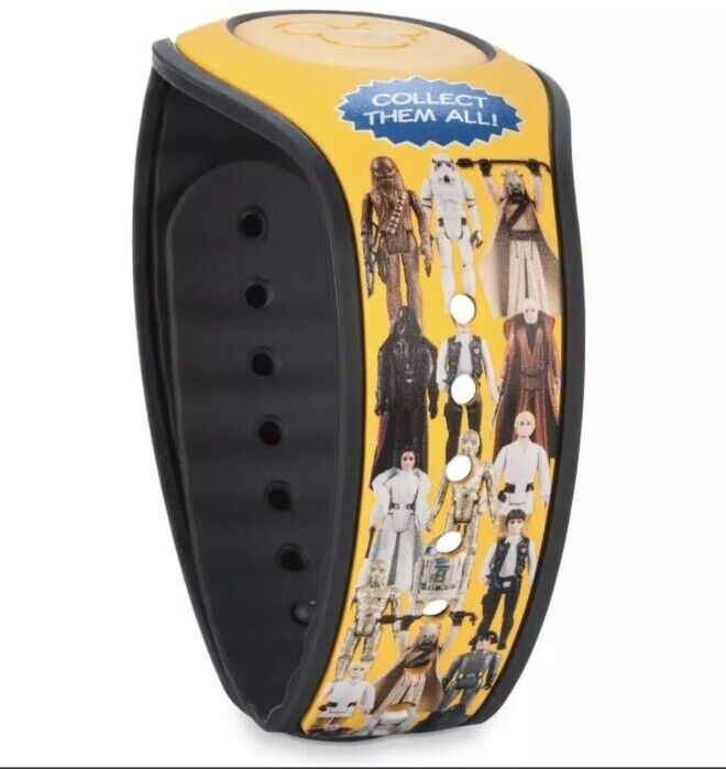 NEW Disney Parks Magic Band Star Wars Vintage Action Figures Yellow Linkable