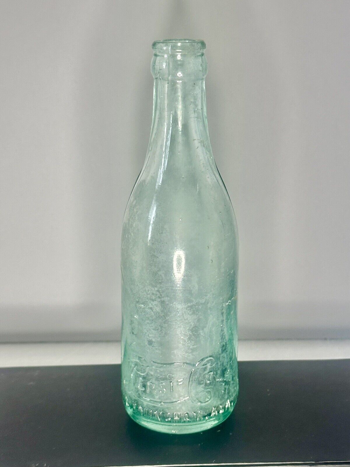 Vintage PEPSI:COLA Bottle PRE 1915 Birmingham, Alabama AQUA BLUE