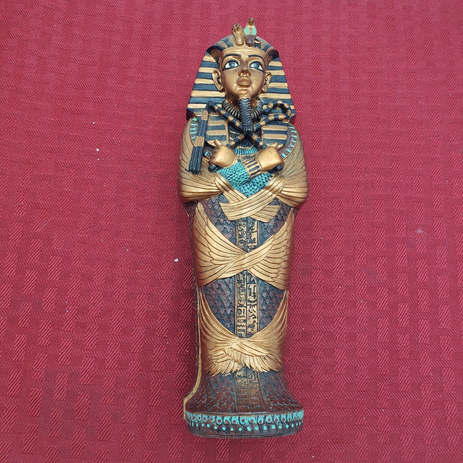 Vintage Veronese Egyptian King Tut  Sarcophagus And Mummy Signed And Dated 1999