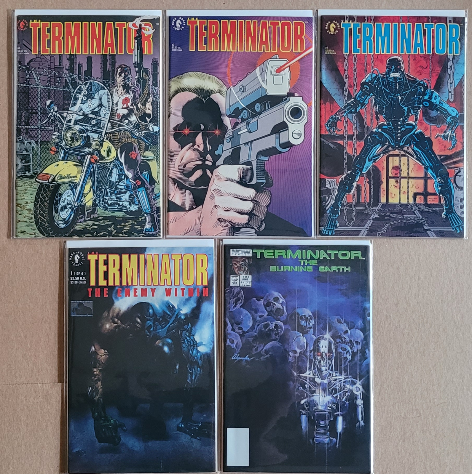 Terminator 2 3 4, Enemy Within 1, Burning Earth 4, Dark Horse Comics