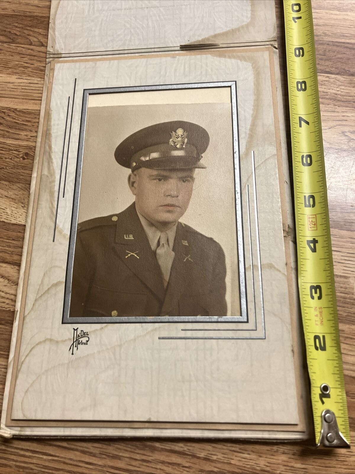 Antique Vintage Cabinet Photograph Of Soldier 6x9