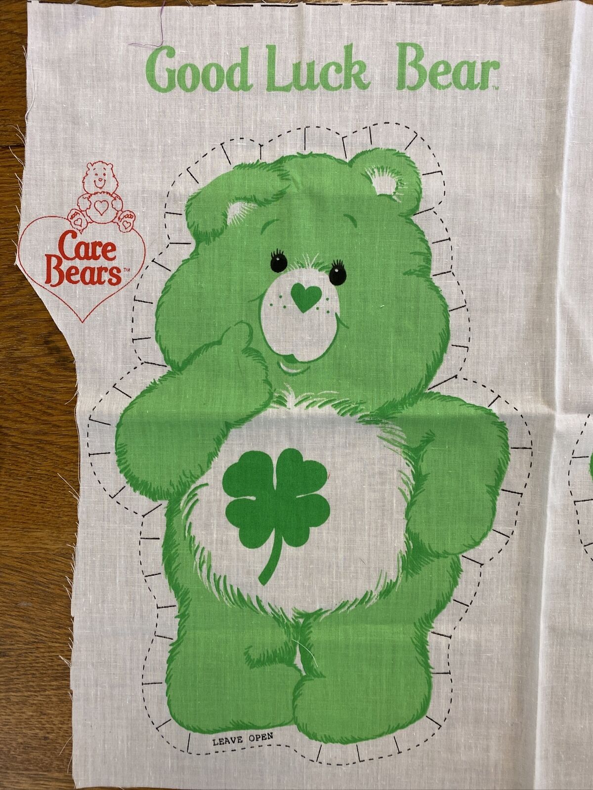 Vintage 80’s Care Bears Good Luck Bear Pillow Pattern