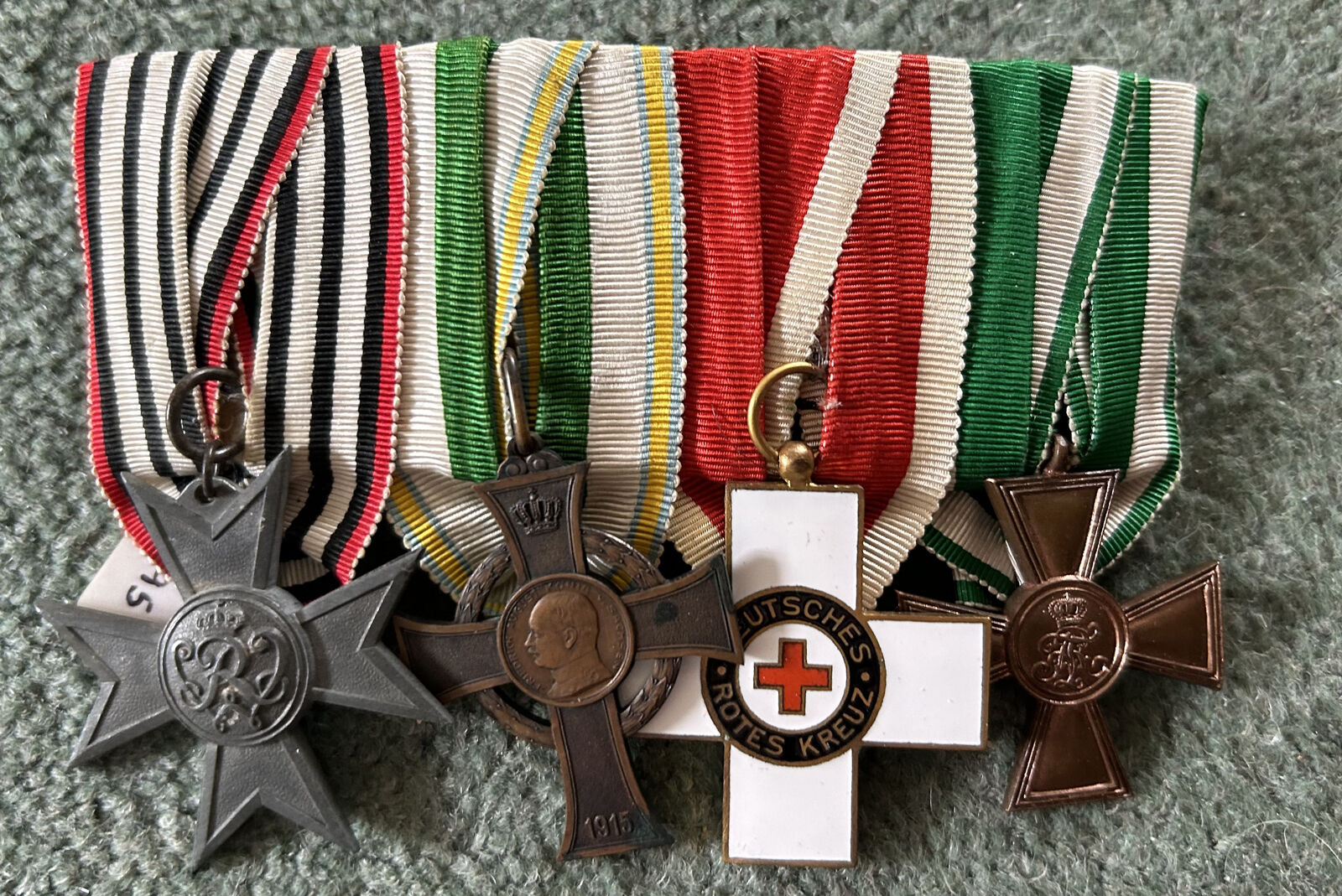German WW1 Saxony War Merit Cross Group  100% original genuine medals RARE