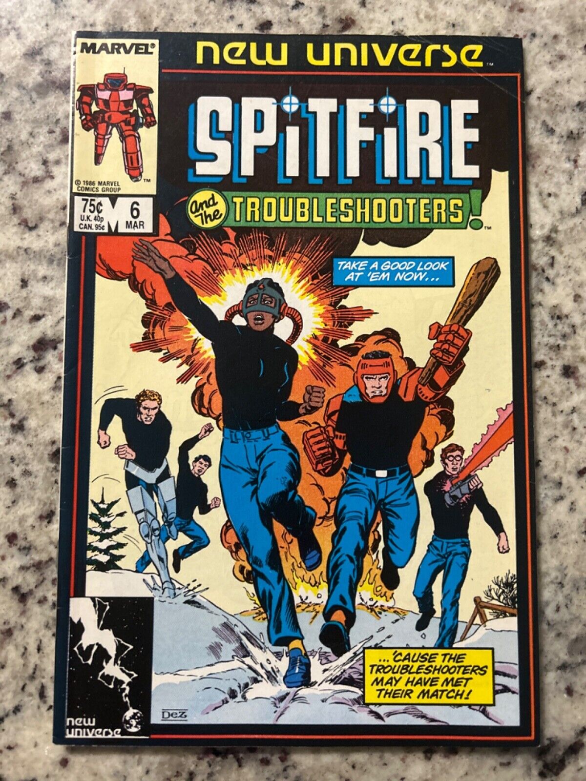 Spitfire and the Troubleshooters #6 (Marvel, 1987) mid-grade