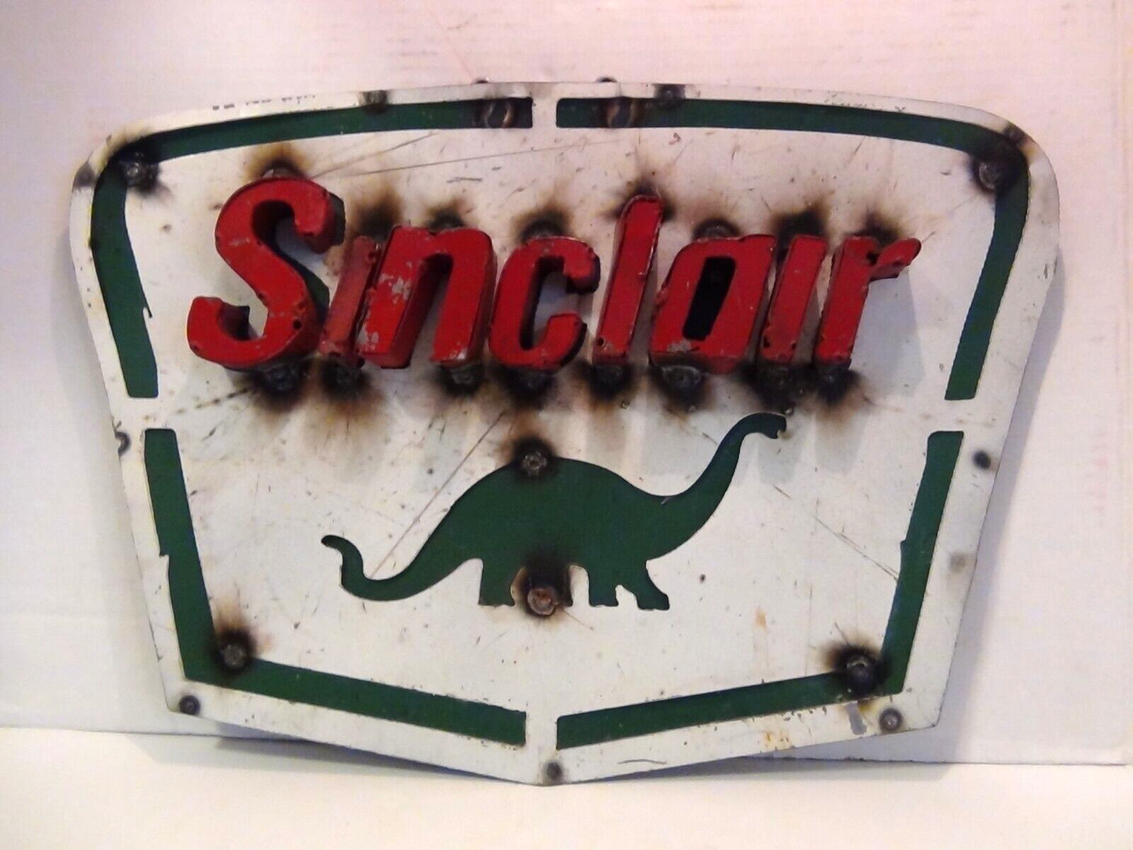 Metal Sinclair Dino Gasoline Sign Home Made Man Cave Wall Art