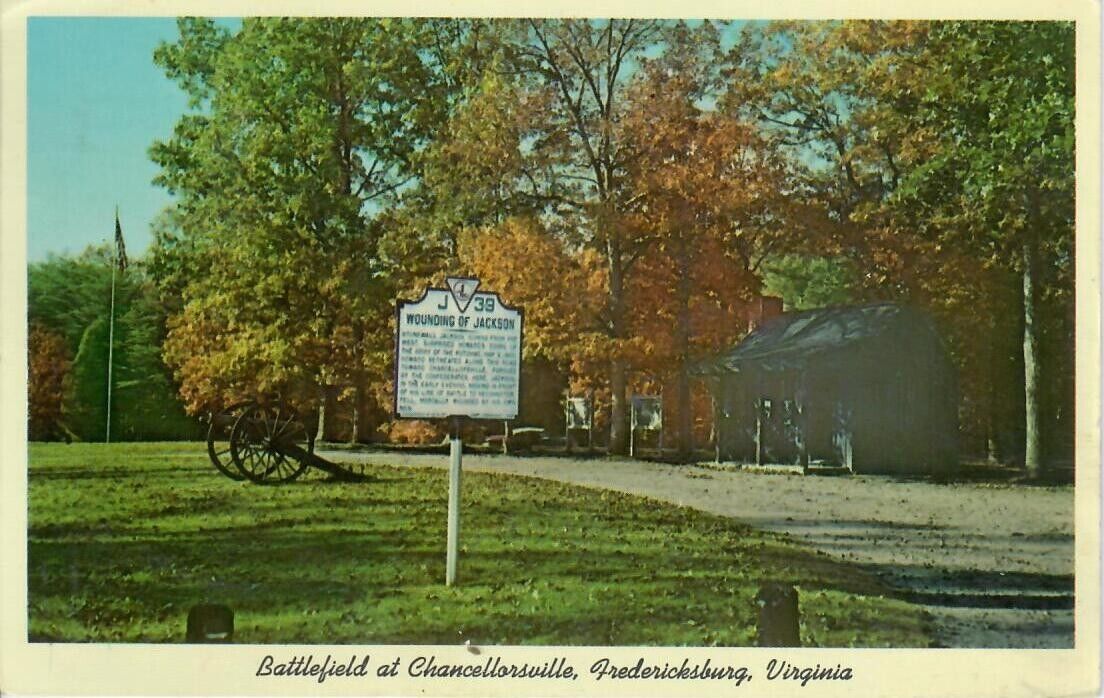 Civil War Battlefield at Chancellorsville Historical Marker Fredericksburg VA
