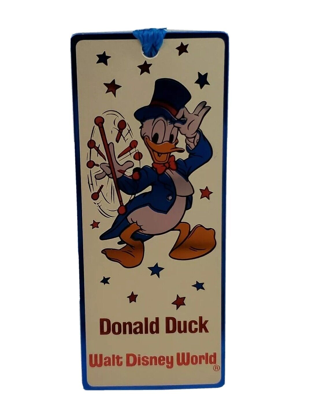 VINTAGE Walt Disney World Donald Duck Bookmark Korea Book Read 