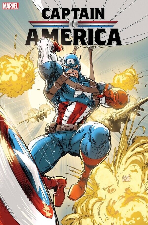 Captain America (2023) #1 Kaare Andrews Foil Variant NM-. Stock Image