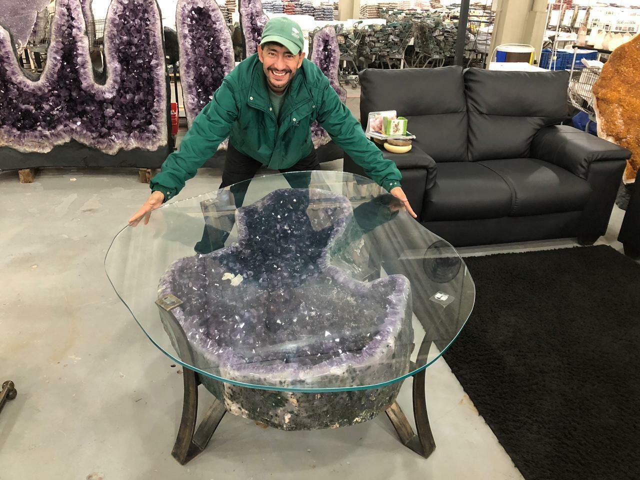 A Must See * Biggest 362 Kgs / 800 Lbs * AMETHYST TABLE * Top Quality * 