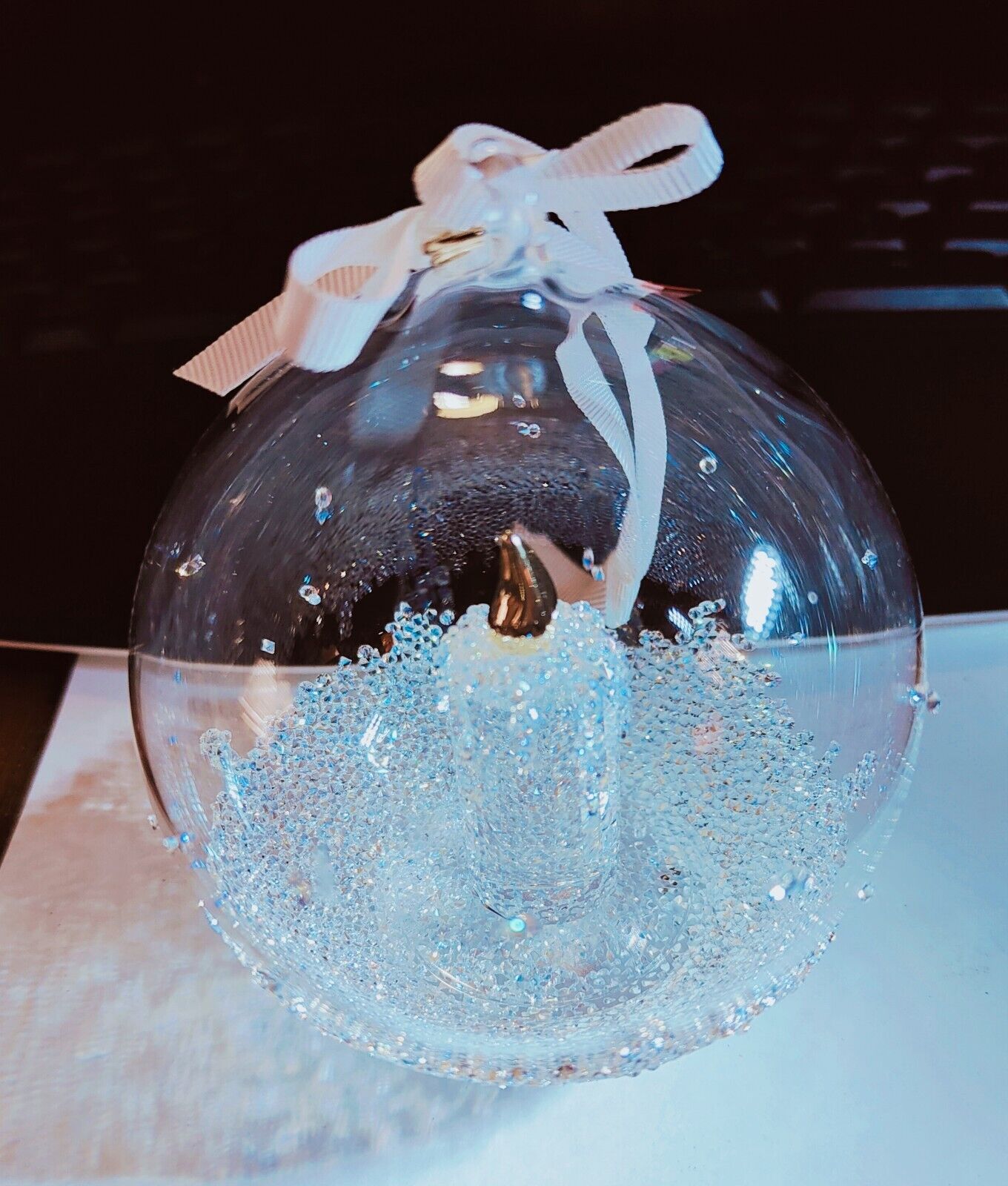 Swarovski Christmas 2023 Annual Edition Ball Ornament - White (5658439)
