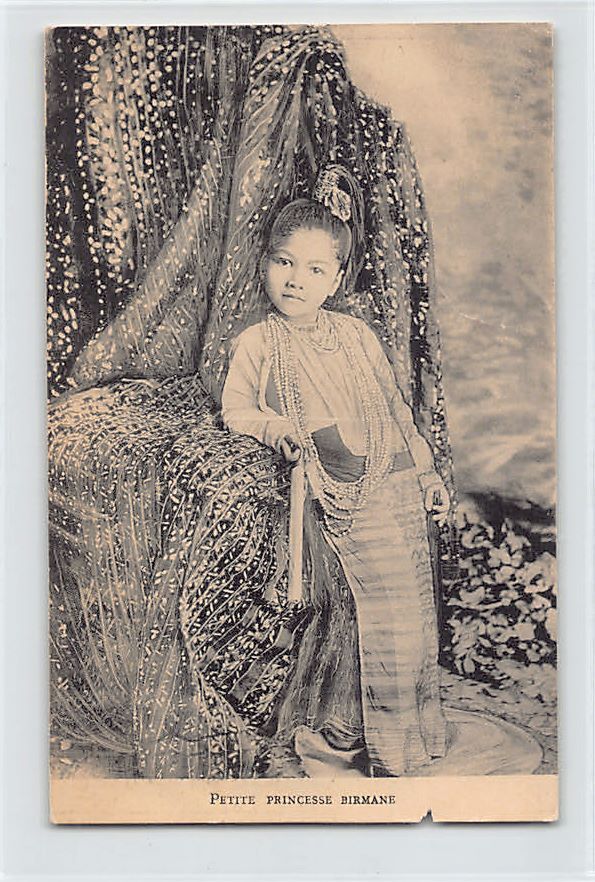 MYANMAR Burma - Young Burmese princess - SEE SCANS FOR CONDITION - Publ. Francis