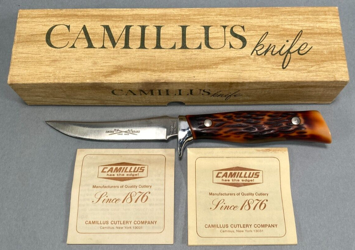 *Rare* 1975 Camillus Knife 1012 Great Smoky: Hand-made Knife w/ Box + Paperwork