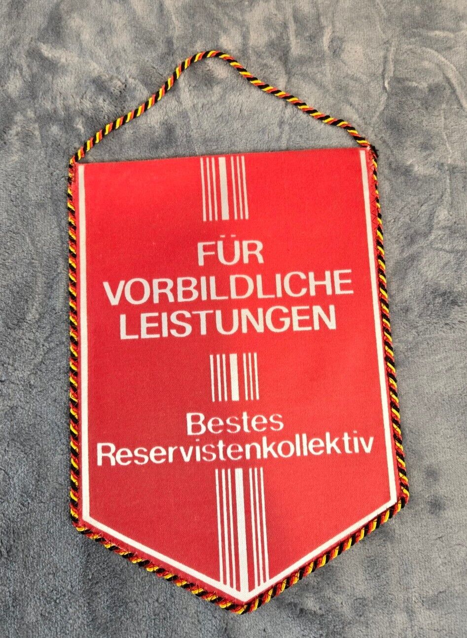 East German Army pennant NVA DDR banner Flag Original Best Reservist Award