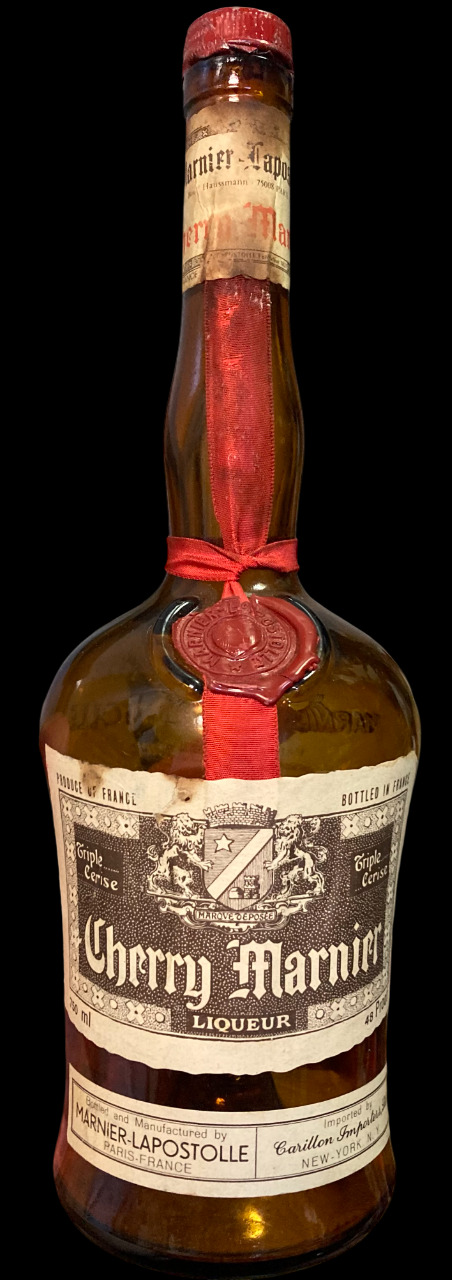 Antique Cherry Marnier Liqueur Bottle 750ML France Rare