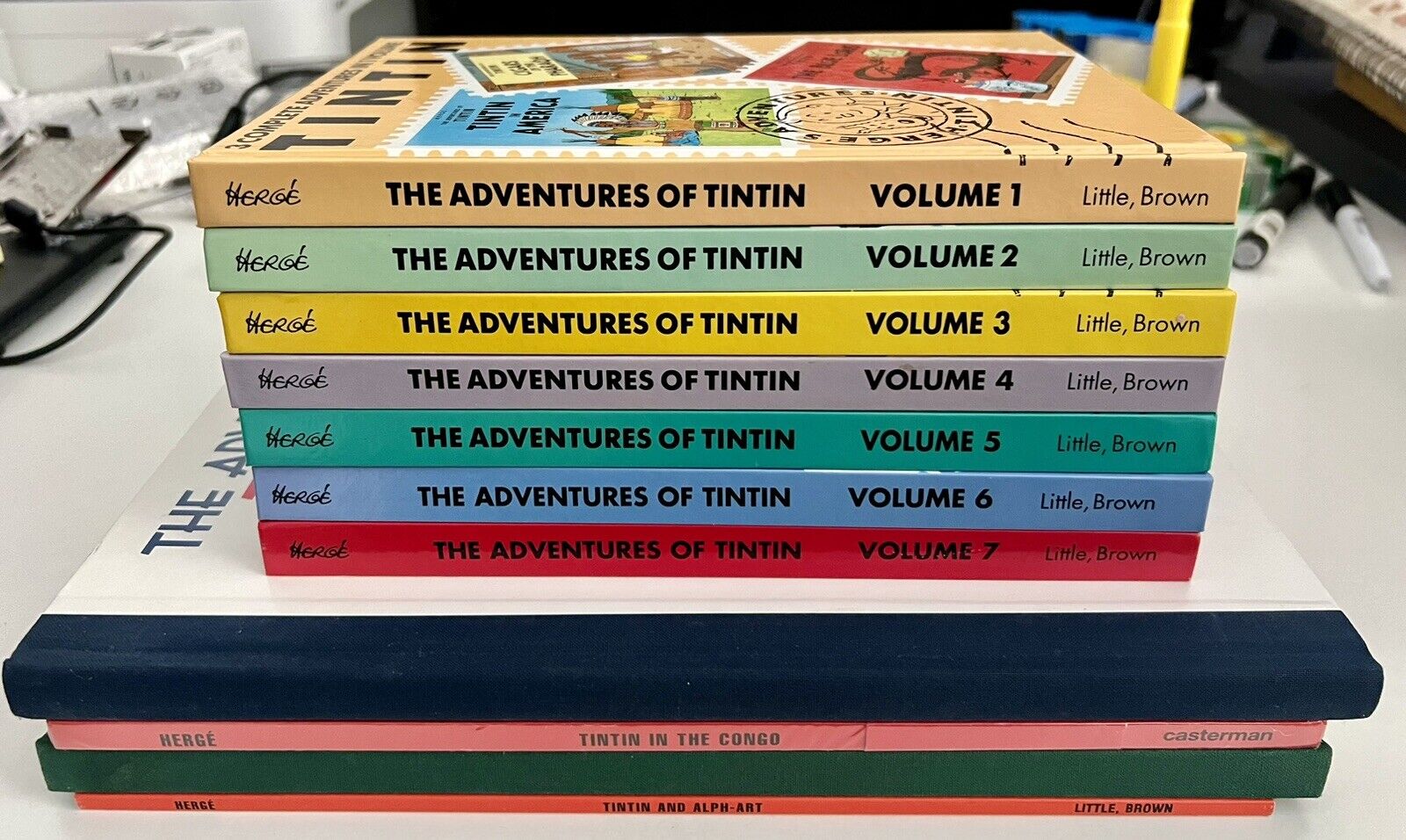 The Adventures of TINTIN by Hergé Complete Collection of 10 HC, 1 SC NEW Herge