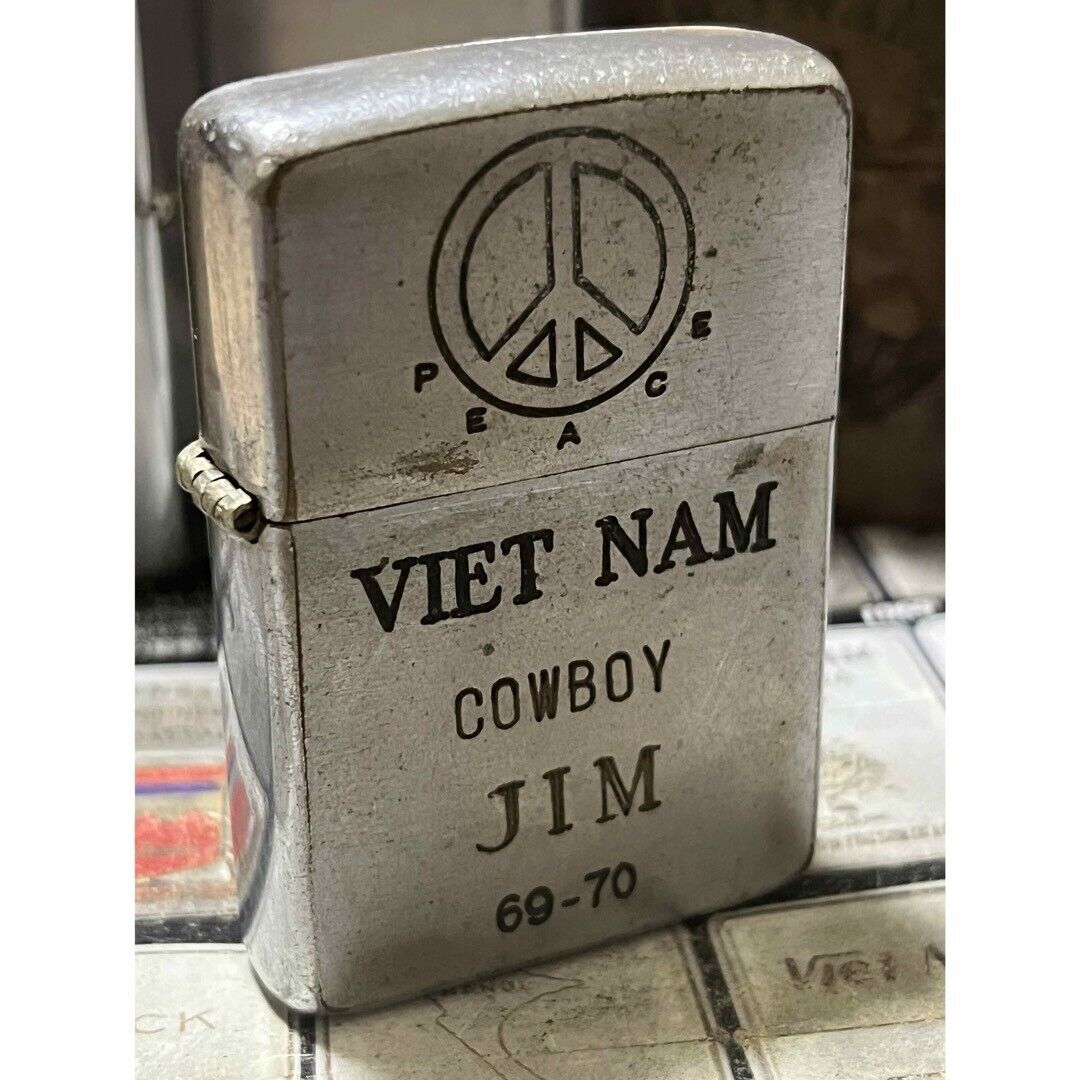 Vietnam Zippo Authentic 1969 Peace Mark