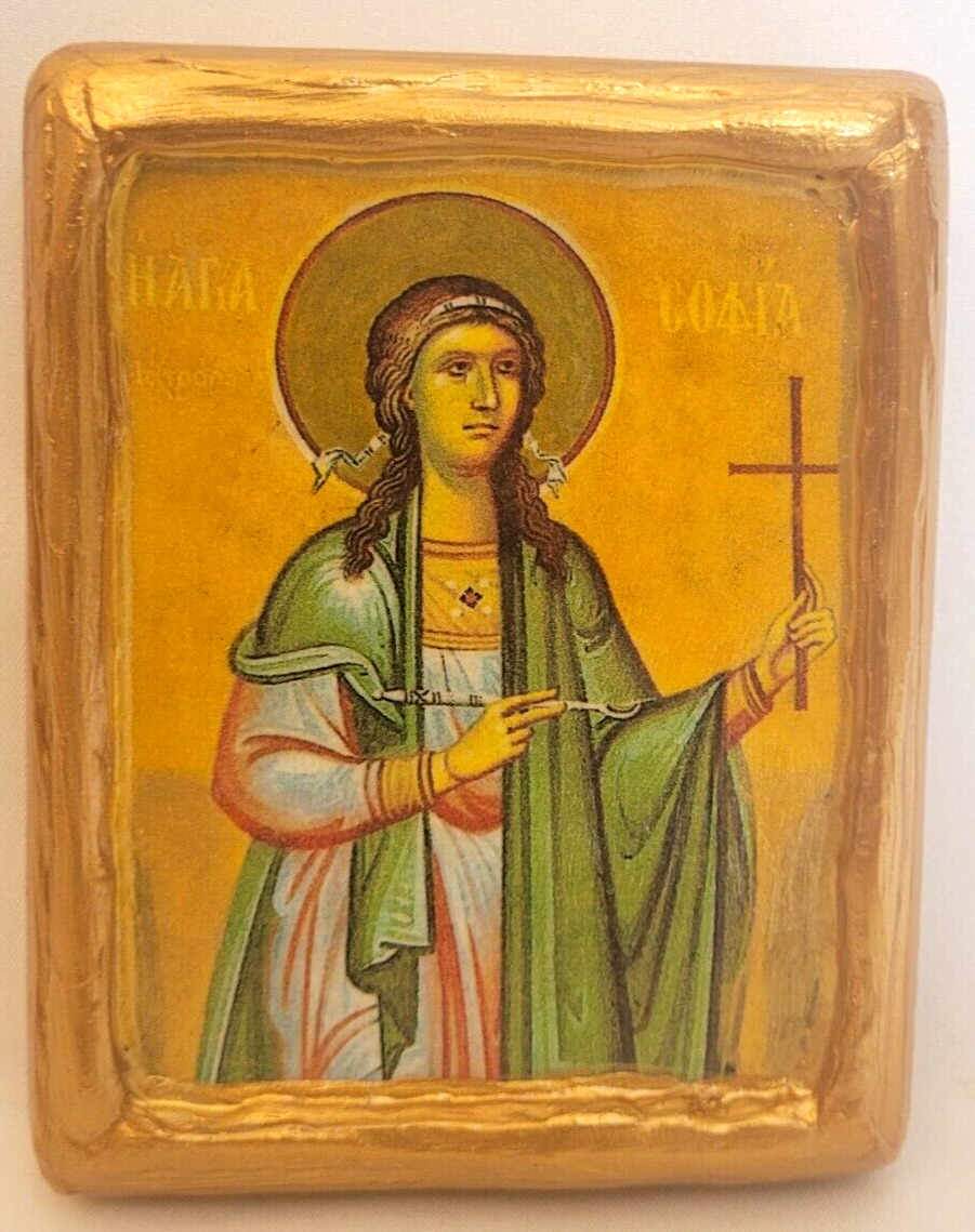 Saint Sophia The Doctor Sophie ΑΓΙΑ ΣΟΦΙΑ Catholic & Greek Eastern Orthodox Icon