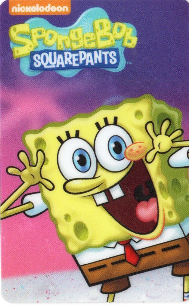 DAVE AND BUSTER'S - SPONGEBOB SQUAREPANTS - COIN PUSHER CARDS, 