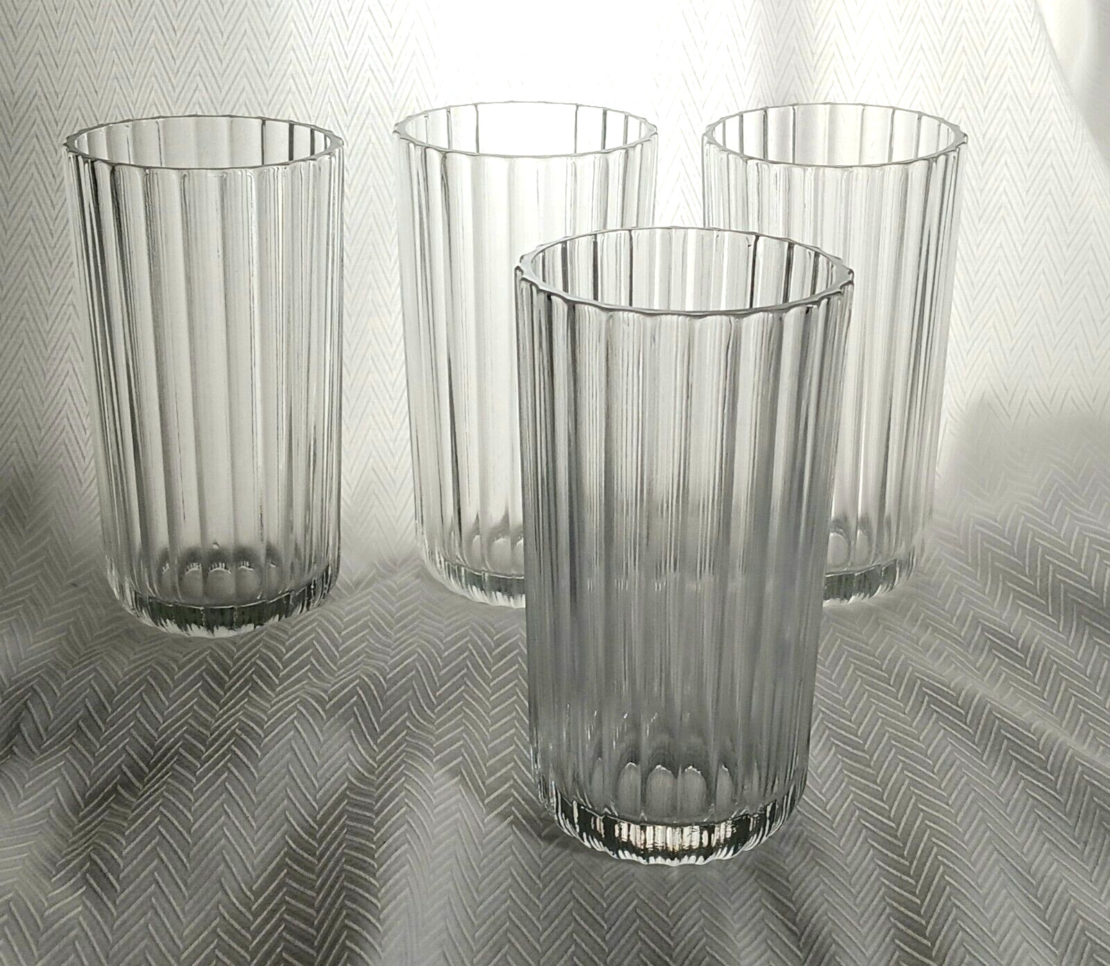 Corning, Vintage CXR3 Flat Juice Glasses, Set of Four, Made In Italy