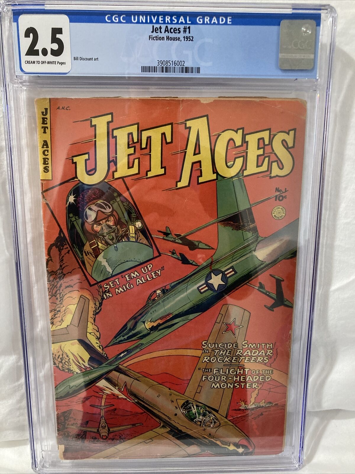 Jet Aces #1 (1952, Fiction House) Rare, Golden Age, CGC Graded (2.5)