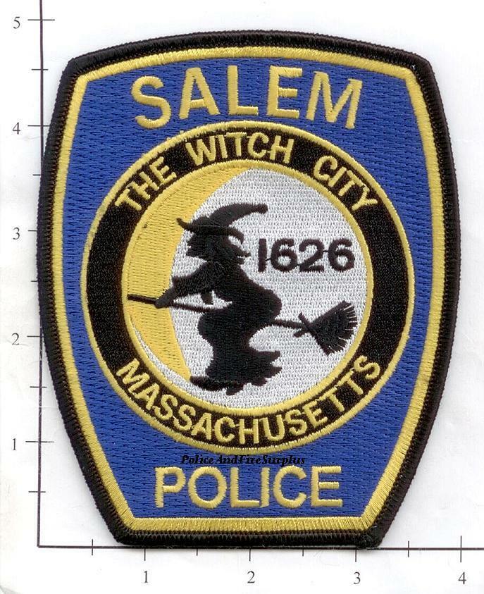 Massachusetts - Salem MA Police Dept Patch - The Witch City - Blue